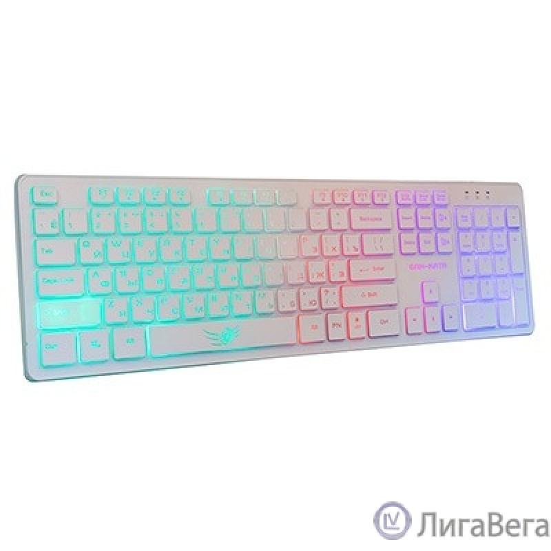 Dialog Gan-Kata Клавиатура KGK-17U WHITE - игровая с RGB-подсветкой, USB, белая             