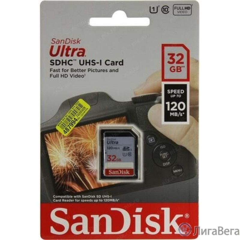 SecureDigital 32Gb SanDisk SDSDUN4-032G-GN6IN {SDHC Class 10}