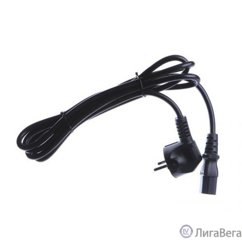 Шнур ПВС-АП 3*0,75 S22C13-250-10-1,8, черный, 1,8 м, C13, 3x0.75, 10А, с заземлением, Power Cube, Россия [RPC-186BLPRO1.8]