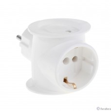 Perfeo сетевой разветвитель ″RU POWER″, PF_C3361 (3 гнезда, 16А, 1гн/з, 2гн/бз белый (3T1))