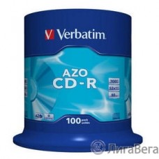 Verbatim Диски CD-R 700Mb 52x Cake Box (100шт) (43430)