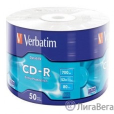 Verbatim Диски CD-R 700Mb 52x bulk (50шт) (43787)