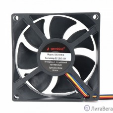 Gembird Вентилятор для корпуса 80x80x25, гидродинамический, 4 pin, провод 30 см (D8025HM-4)