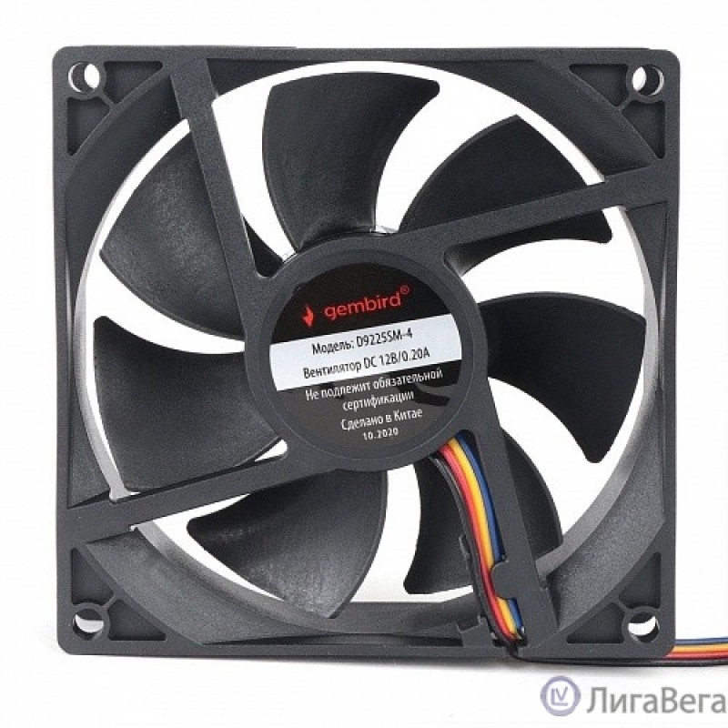 Gembird Вентилятор для корпуса 92x92x25, втулка, 4 pin, провод 30 см (D9225SM-4) Gembird Вентилятор для корпуса 92x92x25, втулка, 4 pin, провод 30 см (D9225SM-4)
