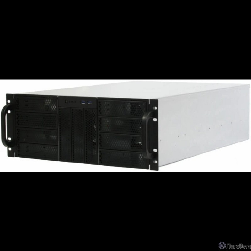 Procase RE411-D11H0-FE-65 Корпус 4U server case,11x5.25+0HDD,черный,без блока питания,глубина 650мм,MB EATX 12″x13″,панель вентиляторов 3х120