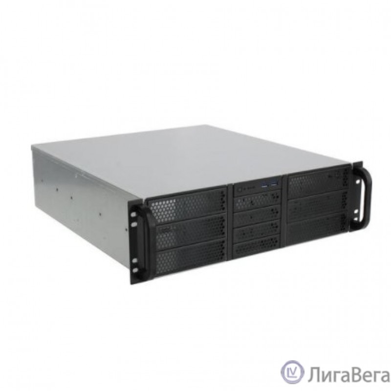 Procase RE306-D6H4-C-48 Корпус 3U server case,6x5.25+4HDD,черный,без блока питания,глубина 480мм,MB CEB 12″x10.5″