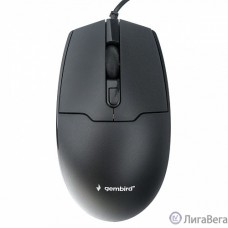 Gembird MOP-430 черный, USB, {проводной, 3кл+колесо-кнопка, 1000/1600 DPI, 1,5 м}