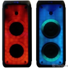 Ginzzu GM-215 {80Вт, LED-дисплей, TWS, 60Гц- 18кГц, USB-flash, microSD-card, FM-радио, пульт ДУ, батарея 7,4В/5400мАч}