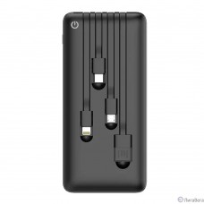 Perfeo Powerbank ABSOLUTE 10000mah In Micro usb,USB /Out USB,Micro usb,Type-C,Lightning, 2.1А/ Black (PF_B4878)