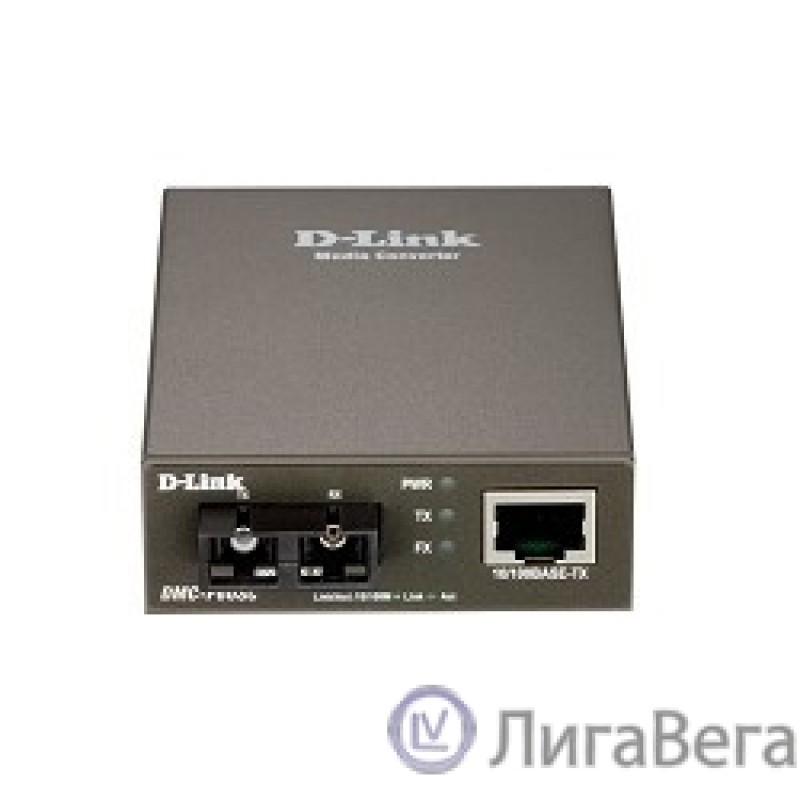 D-Link DMC-F60SC/B1A Медиаконвертер с 1 портом 10/100Base-TX и 1 портом 100Base-FX с разъемом SC для одномодового оптического кабеля (до 60 км)  D-Link DMC-F60SC/B1A Медиаконвертер с 1 портом 10/100Base-TX и 1 портом 100Base-FX с разъемом SC для одномодового оптического кабеля (до 60 км)