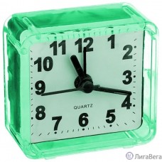 Perfeo Quartz часы-будильник ″PF-TC-001″, квадратные 5,5*5,5 см, зелёные