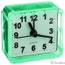 Perfeo Quartz часы-будильник ″PF-TC-001″, квадратные 5,5*5,5 см, зелёные
