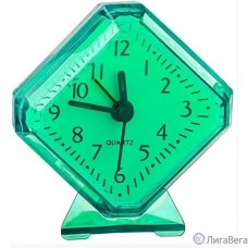 Perfeo Quartz часы-будильник ″PF-TC-002″, ромб. 7,5*8,5 см, зелёные