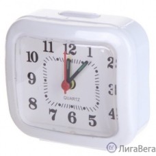 Perfeo Quartz часы-будильник ″PF-TC-004″, прямоугольные 8*7,5 см, белые