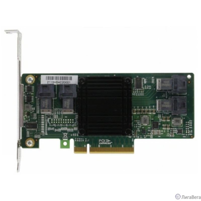 Procase C8-104-6 Контроллер с горячей заменой дисков и кабели, PCIE x8 Switch card (4port) x 1 + Slimline to SFF-8643 cable 60cm x 4pcs