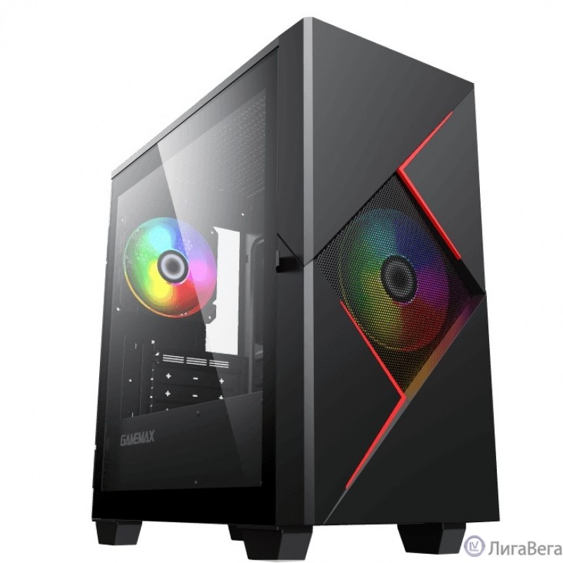 GameMax Корпус Cyclops BR без БП (Midi Tower, ATX, Черно-красн.,1*USB2.0 + 1*USB3.0, 2*120мм) GameMax Корпус Cyclops BR без БП (Midi Tower, ATX, Черно-красн.,1*USB2.0 + 1*USB3.0, 2*120мм)