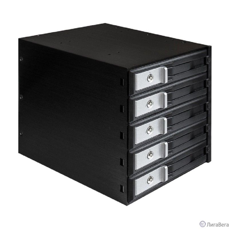 Exegate EX289284RUS Корзина для HDD HS535-12G (универсальная, на 5*3,5″ SATA3/12G SAS HDD,занимает 3*5,25″ отс)