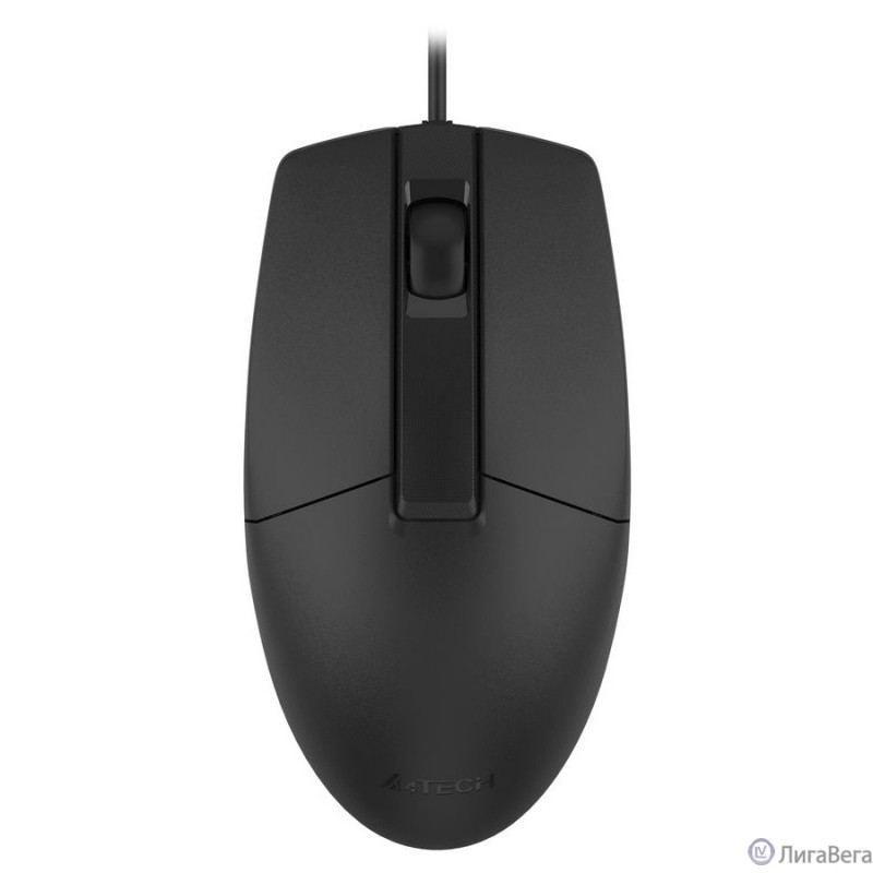 Мышь A4Tech OP-330S черный оптическая (1000dpi) silent USB (3but) [1530241]