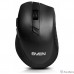 Беспроводная мышь Sven RX-425W чёрная (5+1кл. 800-1600DPI, блист)