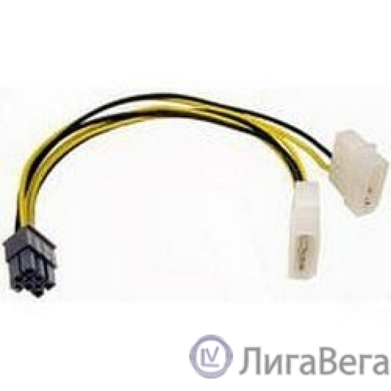 Gembird Разветвитель питания , 2xMolex->PCI-E 6pin, для подкл. в/к к б/п [CC-PSU-6]