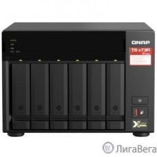 QNAP TS-673A-8G NAS, 6 trays 3,5″/2,5″, 2x2,5 GbE BASE-T, 2 x M.2 NVMe 2280 slots, quad-core AMD Ryzen V1500B 2,2 GHz, 8 GB SO-DIMM DDR4 (1 x 8 GB) up to 64GB (2x32 GB) 