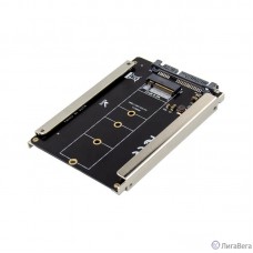 ORIENT C295S, Переходник NGFF (M.2) B-key SSD - SATA 2.5″, тип 2230/2242/2260/2280, для подключения SSD M.2 SATA в отсек HDD 2.5″ (30916)