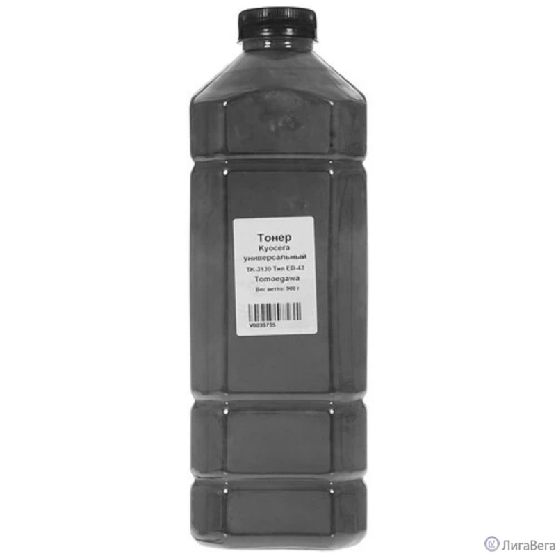 Tomoegawa Тонер Универсальный для Kyocera TK-3130, Тип ED-43, Bk, 900 г, канистра Tomoegawa Тонер Универсальный для Kyocera TK-3130, Тип ED-43, Bk, 900 г, канистра