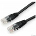 Cablexpert PP12-0.5M/BK Патч-корд UTP кат. 5e, 0.5м, литой, многожильный, чёрный (PP12-0.5M/BK)