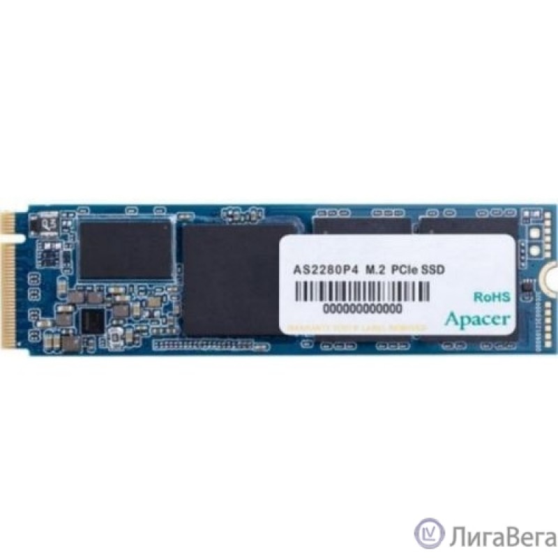 M.2 2280 1TB Apacer AS2280P4 Client SSD AP1TBAS2280P4-1 PCIe Gen3x4 with NVMe, 3000/2000, IOPS 215/390K, MTBF 1.5M, 3D TLC, 800TBW, 0,73DWPD, RTL (918253)