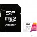 Micro SecureDigital 128Gb Silicon Power (SP128GBSTXBV1V20SP) Elite + adapter Class10