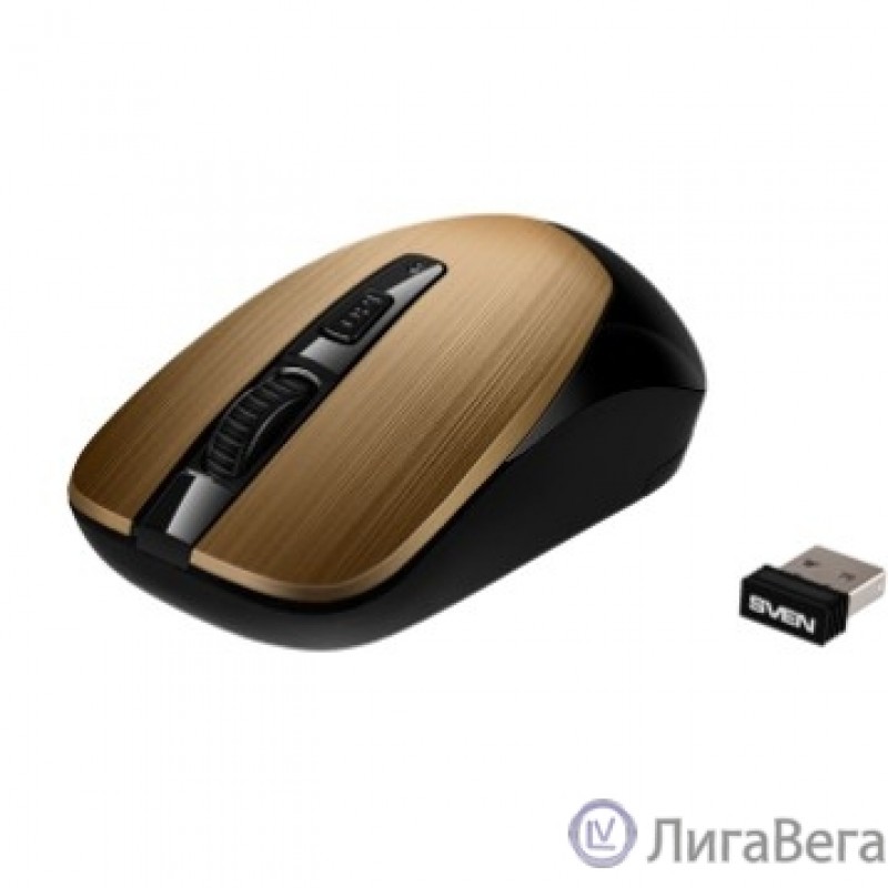 Беспроводная мышь Sven RX-380W античная бронза (2,4 GHz, 3+1кл. 800-1600DPI, блист.) Беспроводная мышь Sven RX-380W античная бронза (2,4 GHz, 3+1кл. 800-1600DPI, блист.)