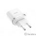 HOCO HC-16262 C12Q/ Сетевое ЗУ/ QC 3.0/ 1 USB/ Выход: 5V_9V_12V, 18W/ White