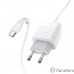 HOCO HC-32552 C72Q/ Сетевое ЗУ + Кабель Type-C 1m/ QC 3.0/ 1 USB/ Выход: 5V_9V_12V, 18W/ White