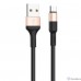 HOCO HC-80213 X26/ USB кабель Micro/ 1m/ 2A/ Нейлон/ Black&Gold HOCO HC-80213 X26/ USB кабель Micro/ 1m/ 2A/ Нейлон/ Black&Gold