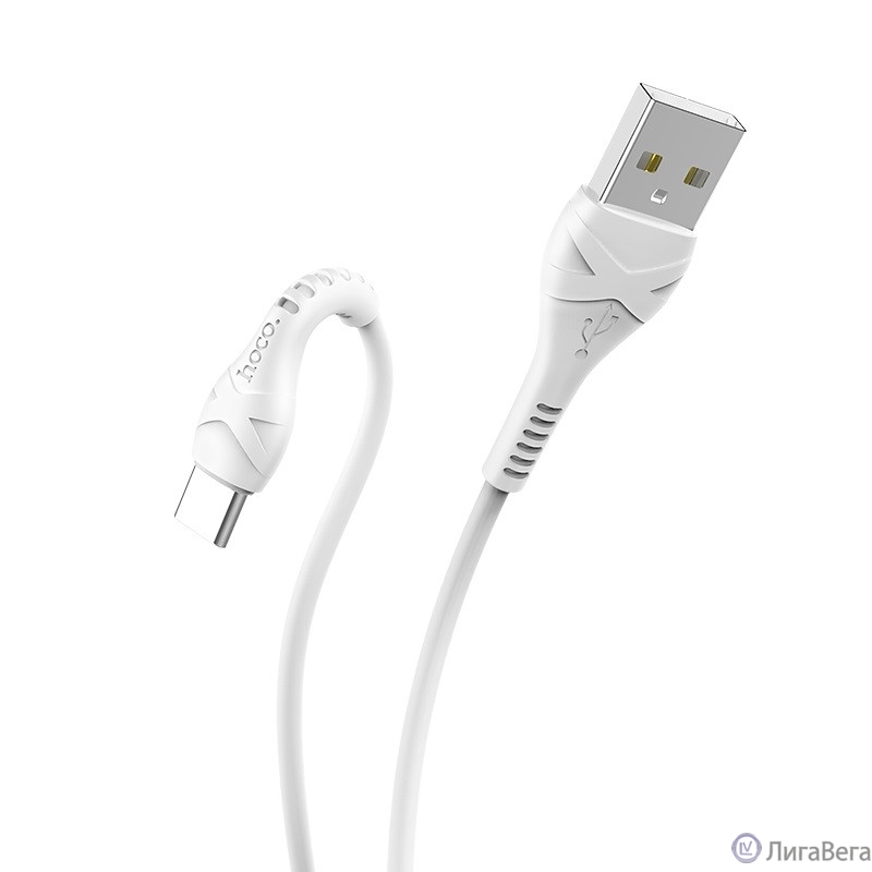 HOCO HC-10512 X37/ USB кабель Type-C/ 1m/ 2.4A/ White