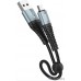 HOCO HC-10543 X38/ USB кабель Micro/ 1m/ 2.4A/ Нейлон/ Black HOCO HC-10543 X38/ USB кабель Micro/ 1m/ 2.4A/ Нейлон/ Black