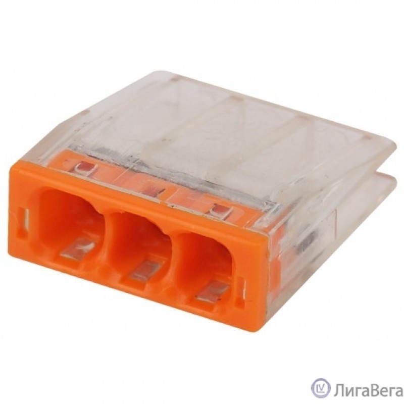 ЭРА Б0043941 NO-224-23 Клемма СМК компактная, серия 203, 3 отверстия, 0,5-2,5 мм2 ЭРА Б0043941 NO-224-23 Клемма СМК компактная, серия 203, 3 отверстия, 0,5-2,5 мм2