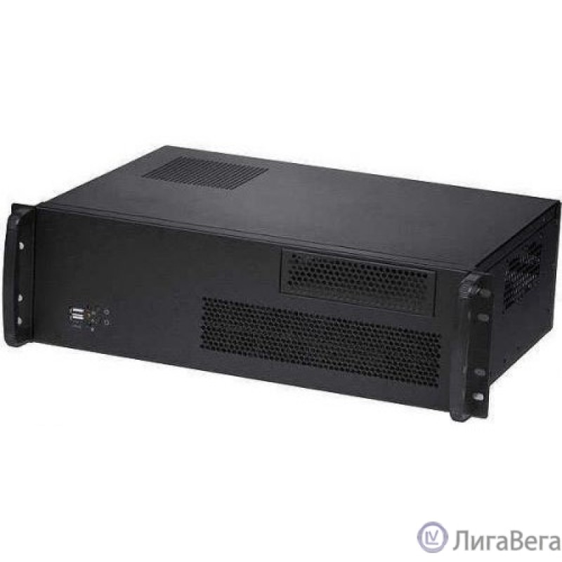 Procase RU330-B-0 Корпус 3U rear/front-access server case, черный, без блока питания, глубина 300мм, MB 12″x9.6″ [RU330-B-0]