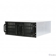 Procase RE411-D8H4-FC-55 Корпус 4U server case,8x5.25+5HDD,черный,без блока питания,глубина 550мм,MB CEB 12″x10,5″, панель вентиляторов 3*120x25 PWM
