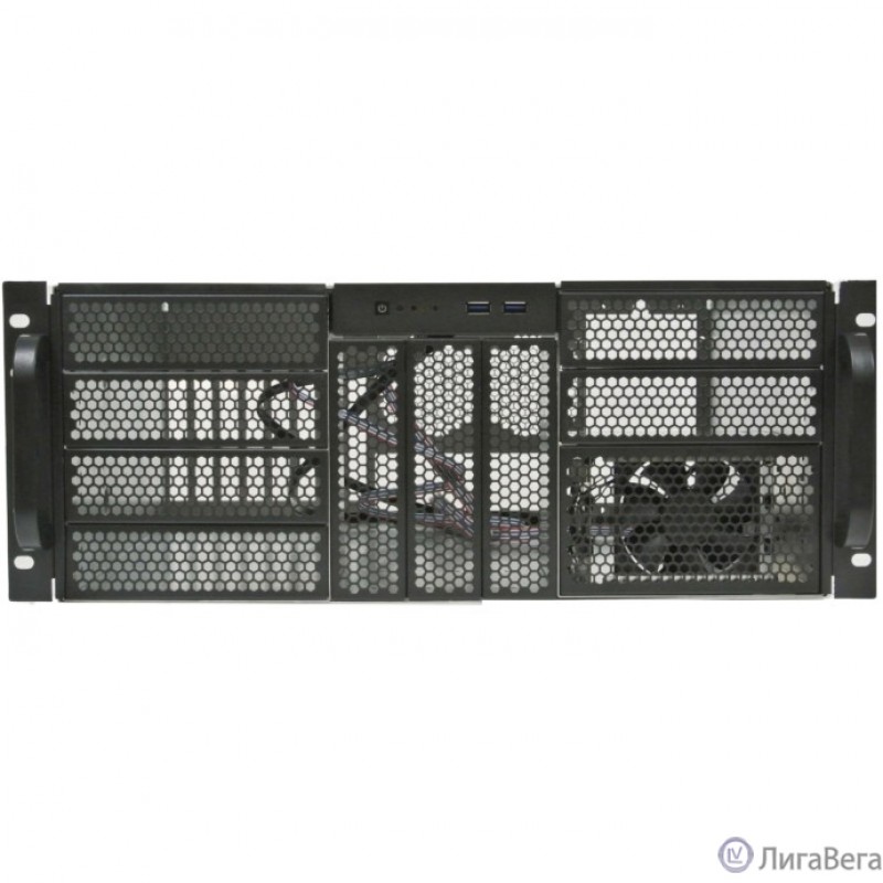 Procase RE411-D9H3-A-45 Корпус 4U server case,9x5.25+3HDD,черный,без блока питания,глубина 450мм,MB ATX 12″x9,6″