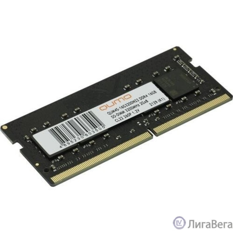 QUMO DDR4 SODIMM 16GB QUM4S-16G3200N22 PC4-25600, 3200MHz OEM/RTL