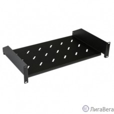 Hyperline TAL3-2U-300-RAL9005 Полка угловая с перфорацией 19″, 2U, ширина 440 мм, глубина 300 мм, цвет черный (RAL 9005)