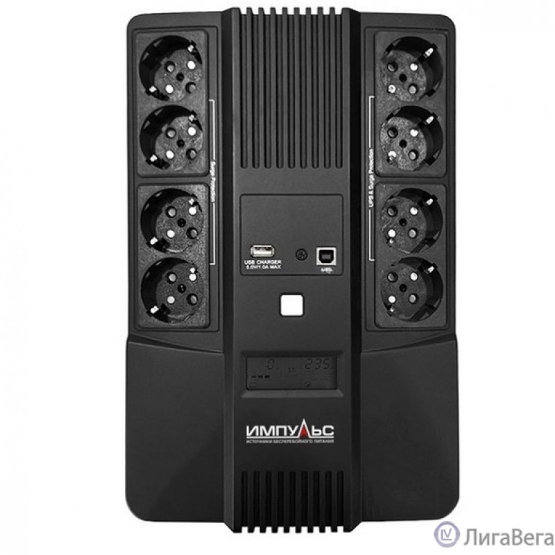 Импульс ИБП МАСТЕР 1000 {1000ВА/600Вт, LED, USB, RJ11/RJ45, SCHUKOx8} {MT10201} Импульс ИБП МАСТЕР 1000 {1000ВА/600Вт, LED, USB, RJ11/RJ45, SCHUKOx8} {MT10201}