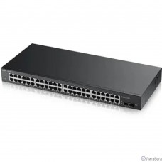 ZYXEL GS1900-48-EU0102F Smart L2 коммутатор Zyxel GS1900-48, rack 19″, 48xGE, 2xSFP, кнопка сброса заводских настроек