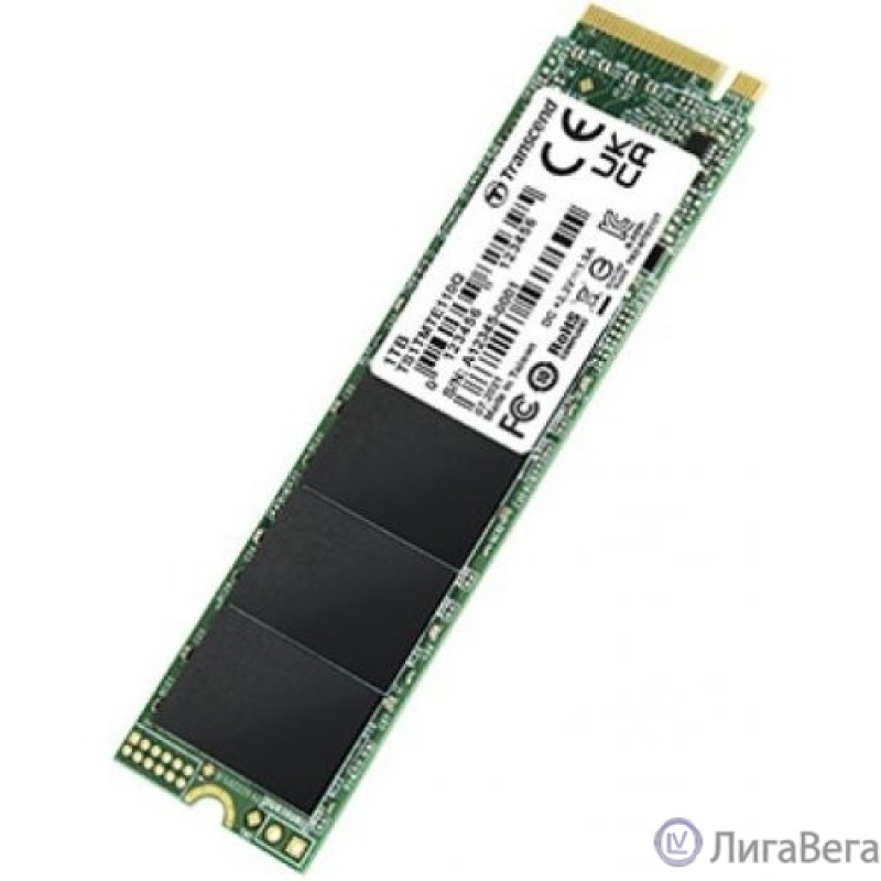 Transcend SSD 1Tb M.2 2280, NVMe PCIe Gen3 x4, M-Key, 3D NAND TLC, TS1TMTE110Q Transcend SSD 1Tb M.2 2280, NVMe PCIe Gen3 x4, M-Key, 3D NAND TLC, TS1TMTE110Q