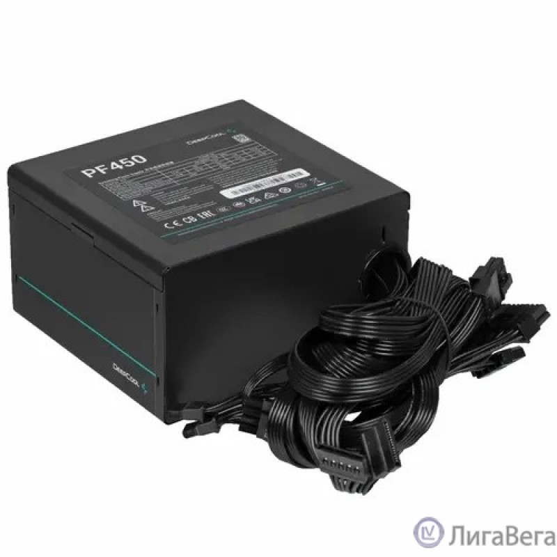 Блок питания Deepcool ATX 450W PF450 80 PLUS Блок питания (20+4pin) APFC 120mm fan 6xSATA RTL