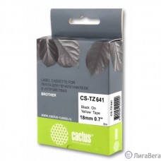 Картридж ленточный Cactus CS-TZ641 черный для Brother 1010/1280/1280VP/2700VP