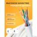 Кабель витая пара Bion BCL-U5440-101 U/UTP, кат.5e, 4x2x0,40мм AWG 26, CCA, одножильный, PVC, для внутренней прокладки, 305м, серый