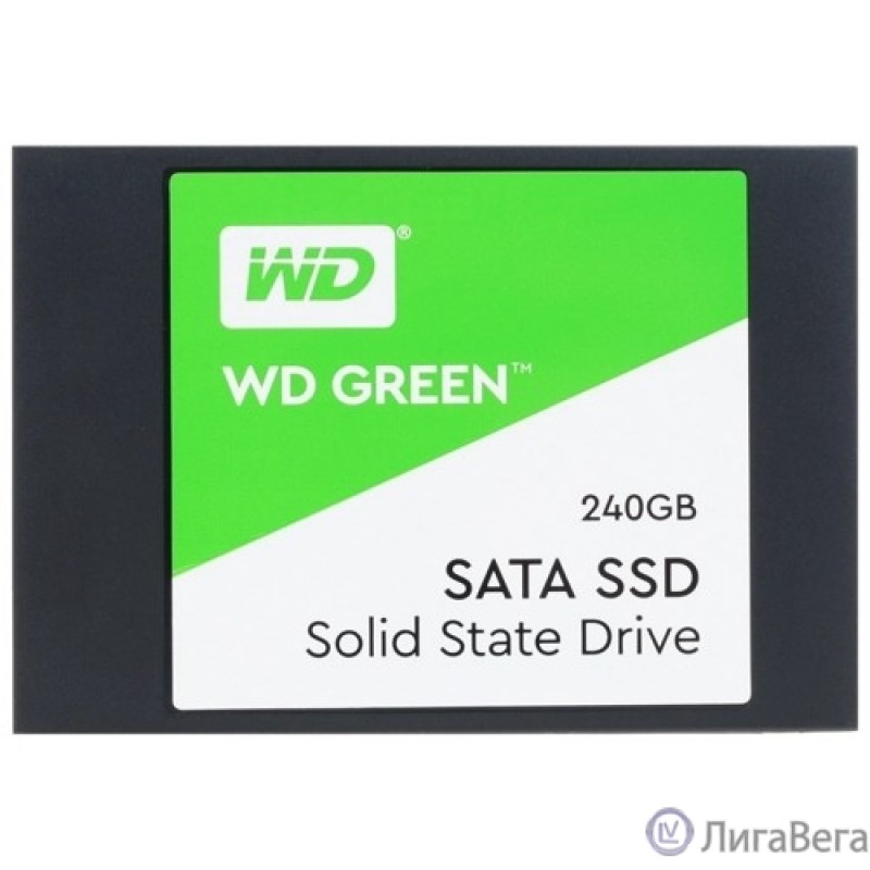 WD SSD GREEN 240Gb SATA3 2,5”/7мм WDS240G3G0A (аналог WDS240G2G0A), 1 year