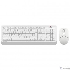 Клавиатура + мышь A4Tech Fstyler FG1012 клав:белый мышь:белый USB беспроводная Multimedia [1599042]